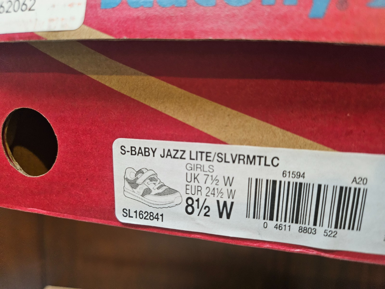 Saucony Kids Originals Jazz Lite Silver Metallic Teal 8.5 W Youth thumbnail 8