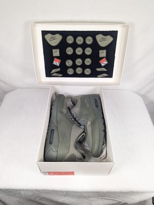   RARE   Nike Air Max 90 Sneakerboot Sp Patch Steel Green 704570-300 Size 12