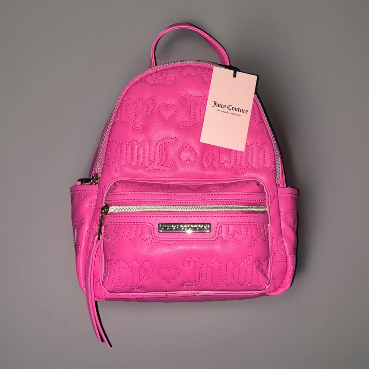 Juicy Couture Hot Pink Mini Backpack with Gold Chain JUICY COUTURE Bag Big Spender Backpack - Pink | Mercari main image 4