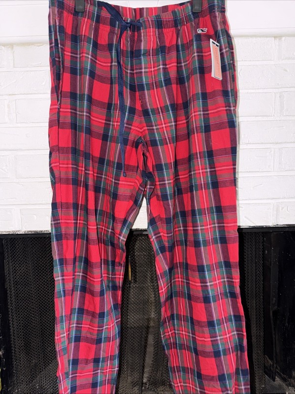 Brand New With Tags, Vineyard, Vines, Men, Medium Plaid Pajama Pants