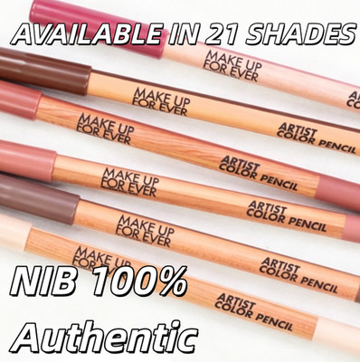 NIB 100% Authentic MAKE UP FOR EVER Pencil Long-Lasting Lip Liner,21 shades
