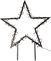 Led Weihnachtsstern AußEn Erdspieß Schwarz Warmweiß Beleuchtet Garten IP44