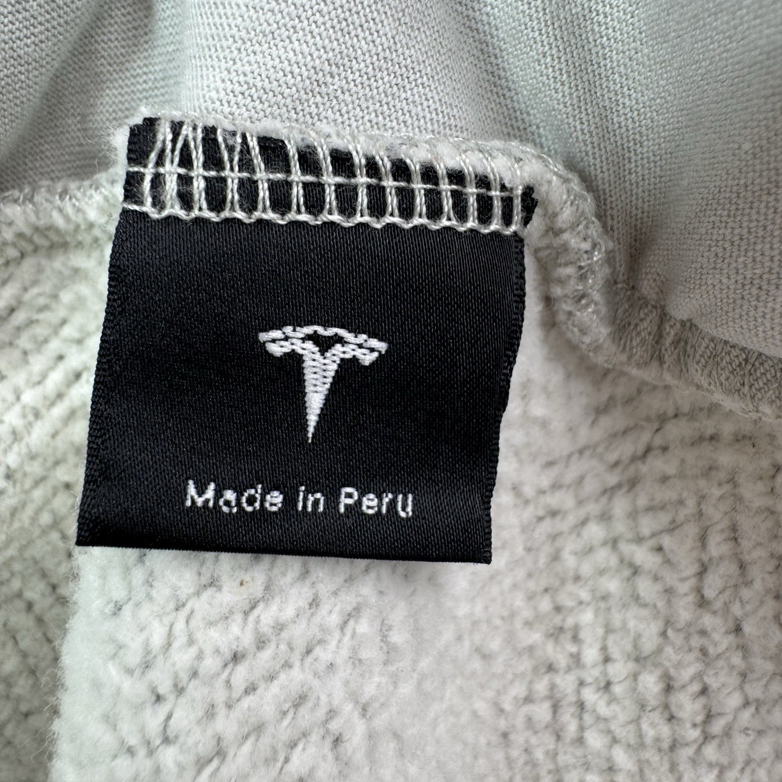 Tesla Zip Jacket Size Medium Gray Embroidered Log… - image 9