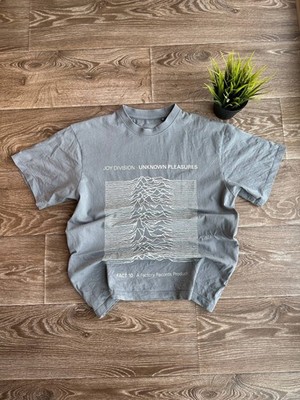 Joy Division Unknown Pleasures Rock Band T Shirt Tee Mens Size S Baby Blue