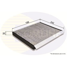 Cabin Filter EKF203A Comline 971331E000 971331E100 971332H000 971332H001