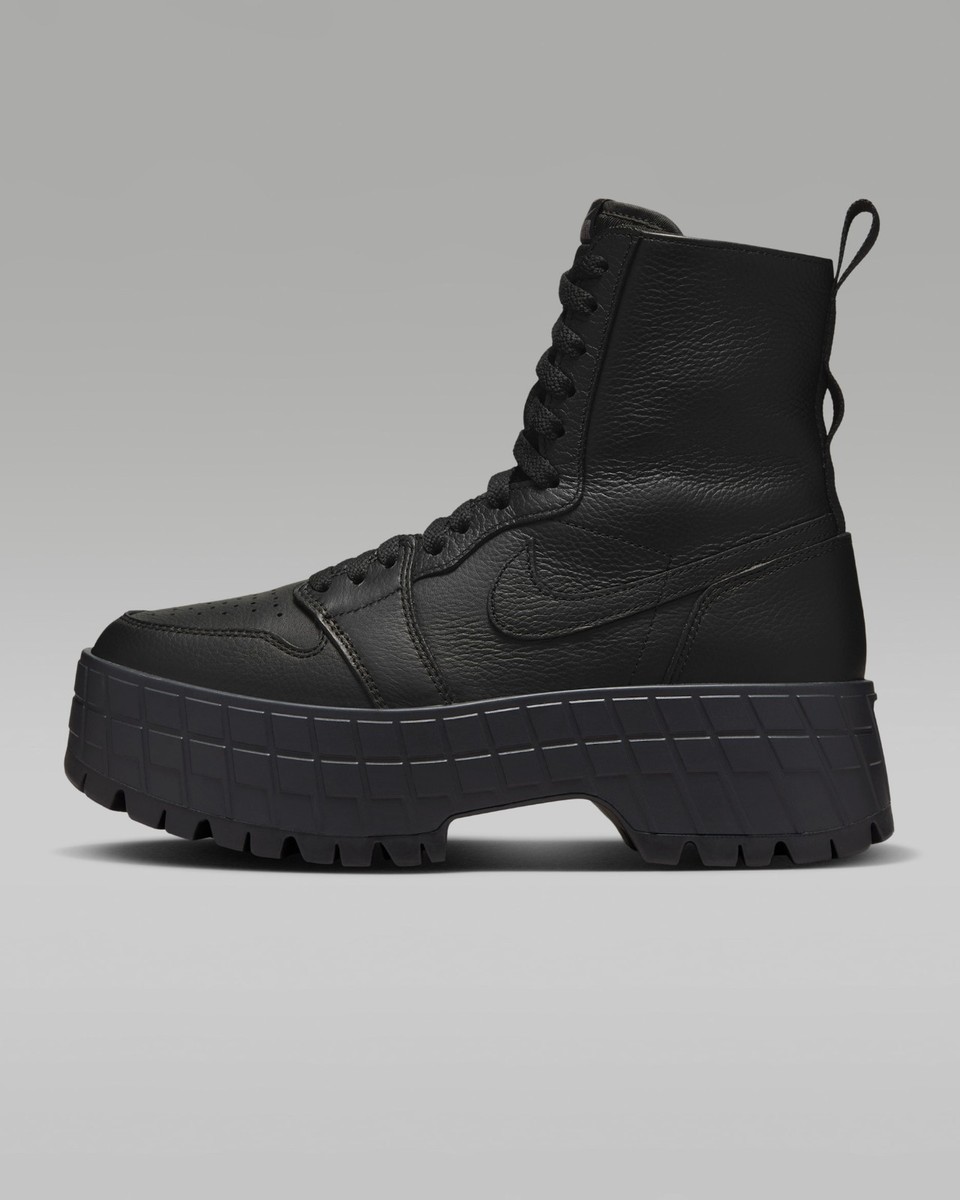Size 7 - Air Jordan 1 Brooklyn High Triple Black W for sale online