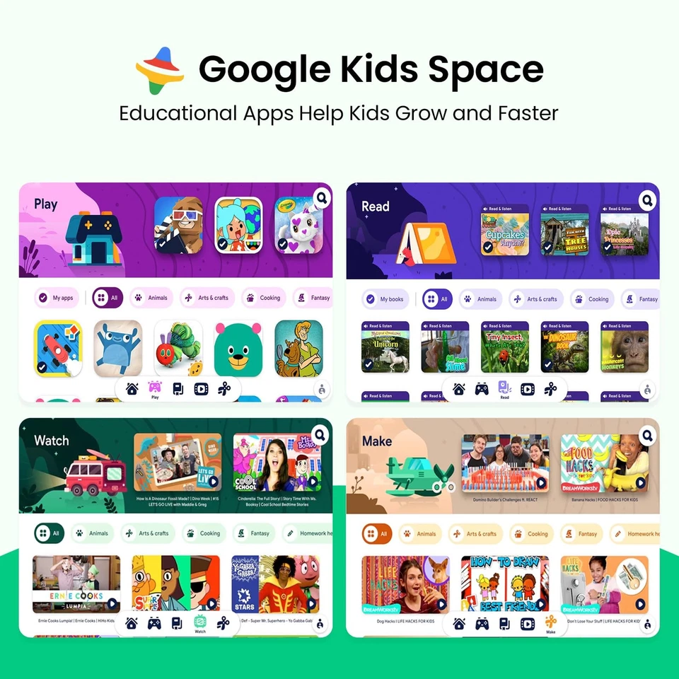 2025 Kids Tablet, 10.1 Inch Android 15 Tablet for Kids, 8+64GB Storage (1TB E... - Image 3 of 4