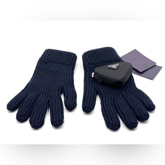 小物 PRADA SPORT knit gloves Prada Logo Pocket Knitted
