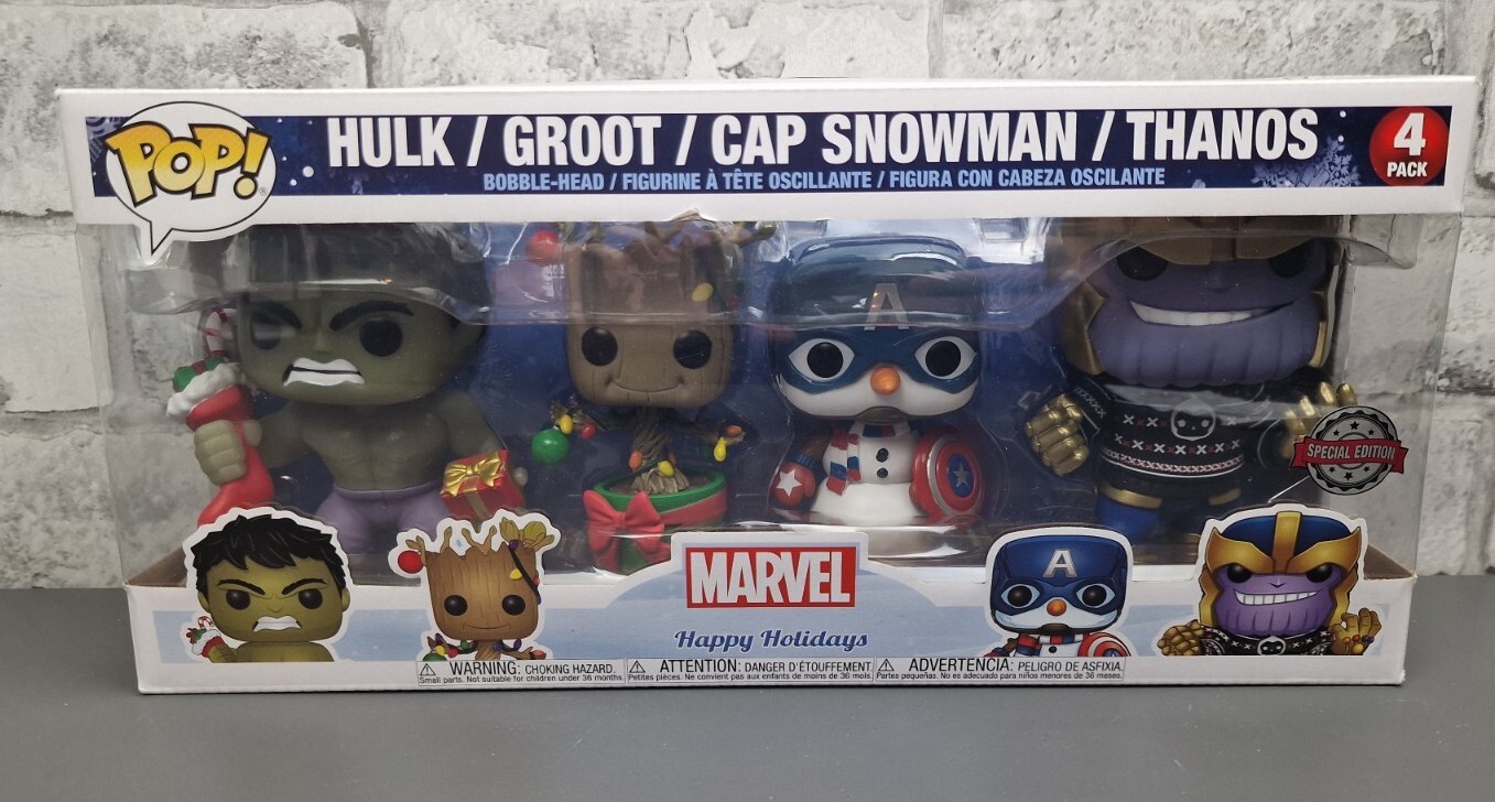 Funko Pop Marvel Holidays 4-Pack - Image 3