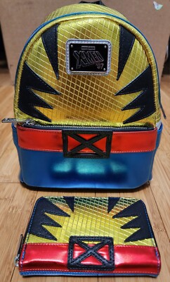 Loungefly X-Men \'97 Marvel Shine Wolverine Cosplay Mini Backpack w/ Wallet Mini Amazon.com | Loungefly Marvel Shine wolverine Cosplay Mini  main image 4