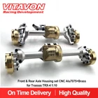 Vitavon  CNC Alu7075 Front & Rear Axle Housing Set Brass For Traxxas TRX-4 1:10