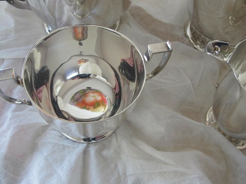 Sterling Silver Tea coffee set GEORGE IV Style 1850 gr. 4pc. - Picture 9 of 10