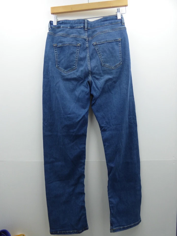 Ladies Per Una Denim blue straight jeans size 10 - Image 2 of 4