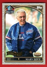 Topps HOF Class of 2001 Coach Marv Levy Hall of Fame Card Buffalo Bills