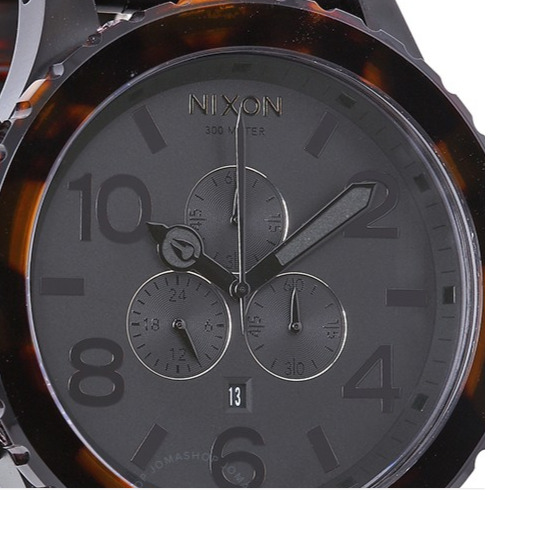 BRAND New Watch Matt Black Dark Tortoise 51-30 CHRONO A083-1061 A0831061 &