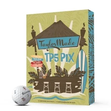 Taylormade TP5 Pix Tiki Hawaii Logo Golf Balls- Set of 3 Balls