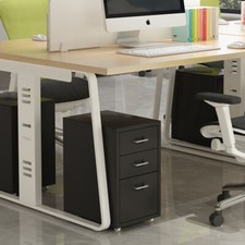 Under Desk Drawers Filing Cabinet Office Home Metal Steel Storage Drawer Unit UK