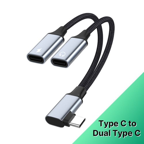Data Transfer USB Type C Audio Converter USB-C to 3.5mm Home Office - Zdjęcie 12 z 12