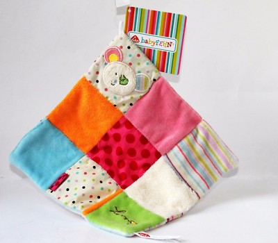 Fehn Maus Harmony Schmusetuch Kuscheltuch Patchwork Bär Hund Ernstings (T125)