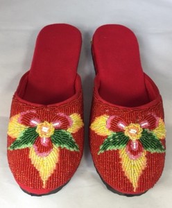 red bedroom slippers