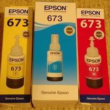 3x 70ml Original OEM EPSON ink T6732 T6733 T6734 for Ecotank L800 L805 L1800 NEW