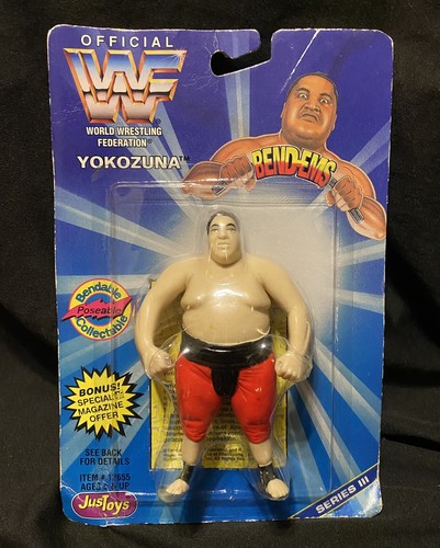 WWF JusToys Bend Ems YOKOZUNA Series 3 1996 Wrestl...