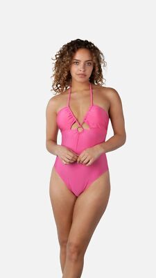 BARTS Badeanzug Isla V-Neck Hot Pink