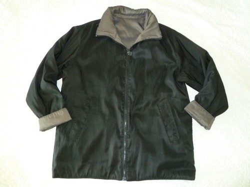 MYCRA PAC Revers Taupe-Bronze & Black Padded Wind Rain Zip Stow Hood Coat S M L - Picture 9 of 12