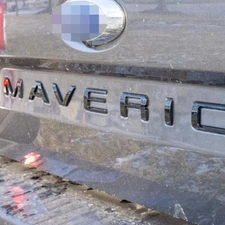 0.3 in Gloss Black Tailgate Insert Letters Badge For MAVERICK Emblem 2022-2024