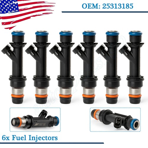 6 Fuel Injectors For Chevrolet Trailblazer 4.2L GMC Envoy 4.2L 2002