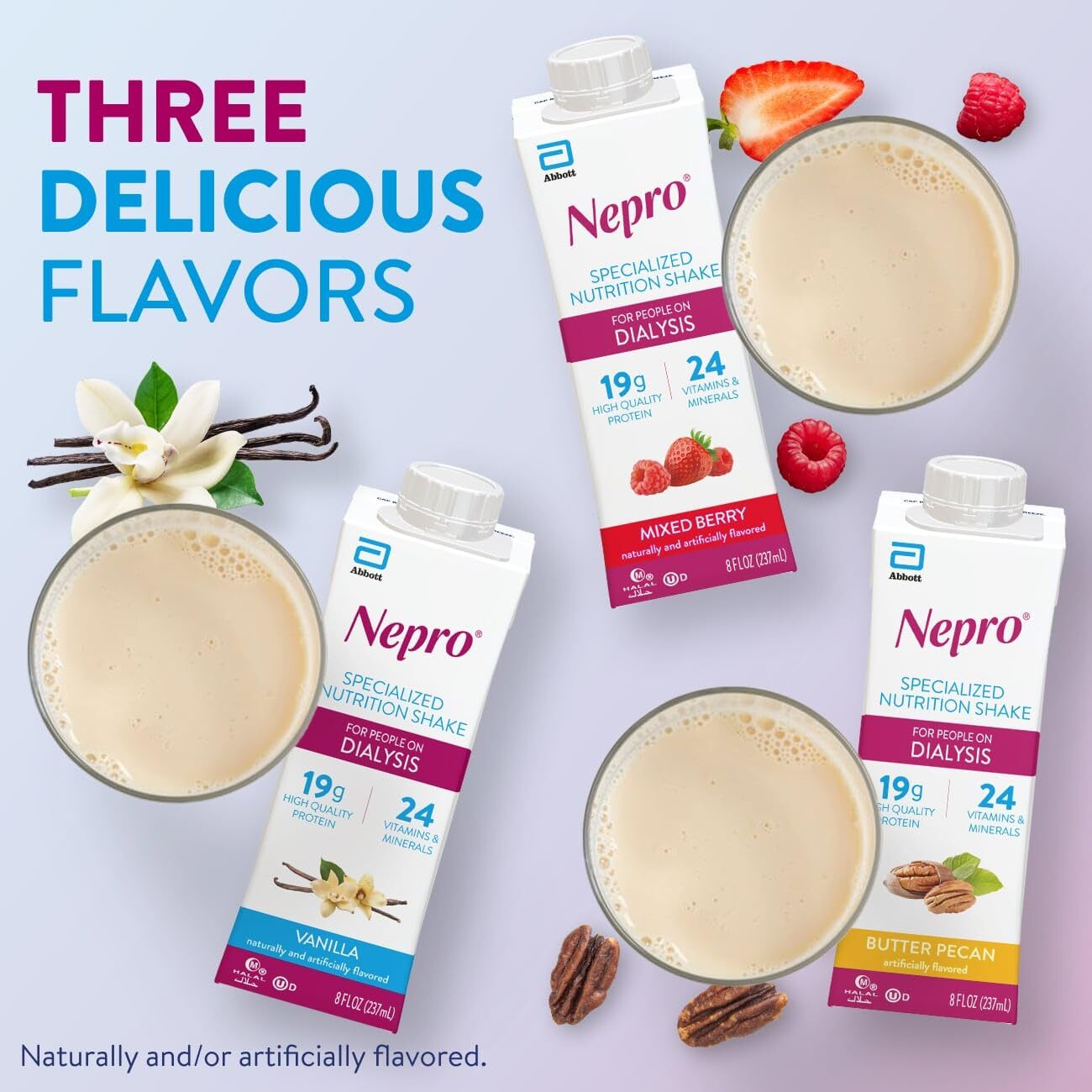 	Nepro Nutrition Shake for People on Dialysis 19g Protein 420 Calories Mixed	