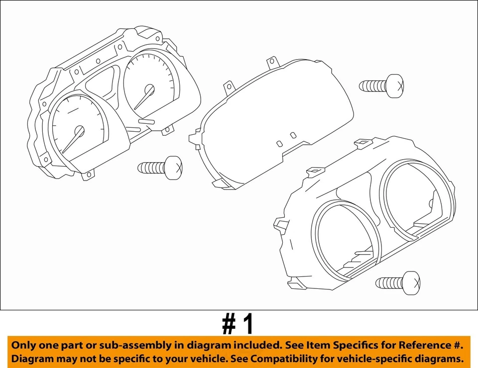 Used Speedometer Gauge fits: 2019 Nissan Versa cluster Htbk Note MPH SL Grade A - Image 4 of 4