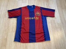 FCB HENRY #14 Jersey Size L LFP 1967-2007 Camp Nou UNICEF Barcelona Men’s Red Bl
