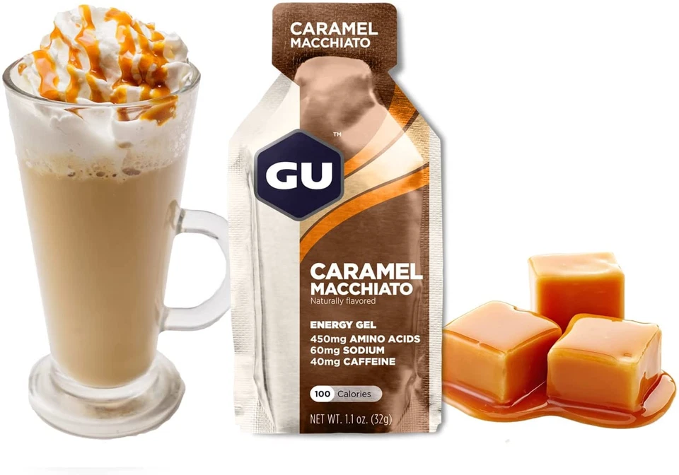 GU Energy Original Sports Nutrition Energy Gel, 24-Count, Caramel Macchiato - Image 3 of 4