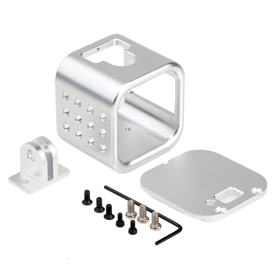 Carcasa protectora de aleación con marco para cámara de sesión GoPro Hero 4/5 Foto 2 de 4