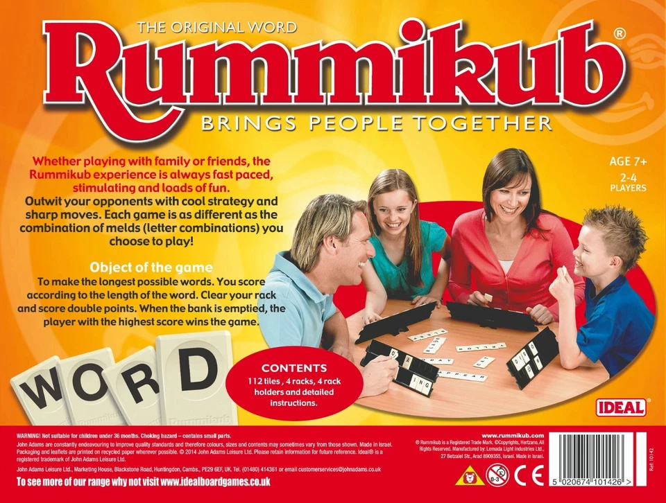 Rummikub Word Game by IDEAL - Classic Word-Building Tile Game for All Ages - Image 3 of 4