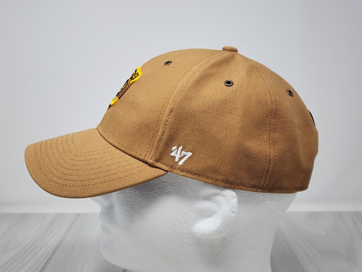 47 Brand Carhartt Boston Bruins NHL Tan Brown Canvas Adjustable