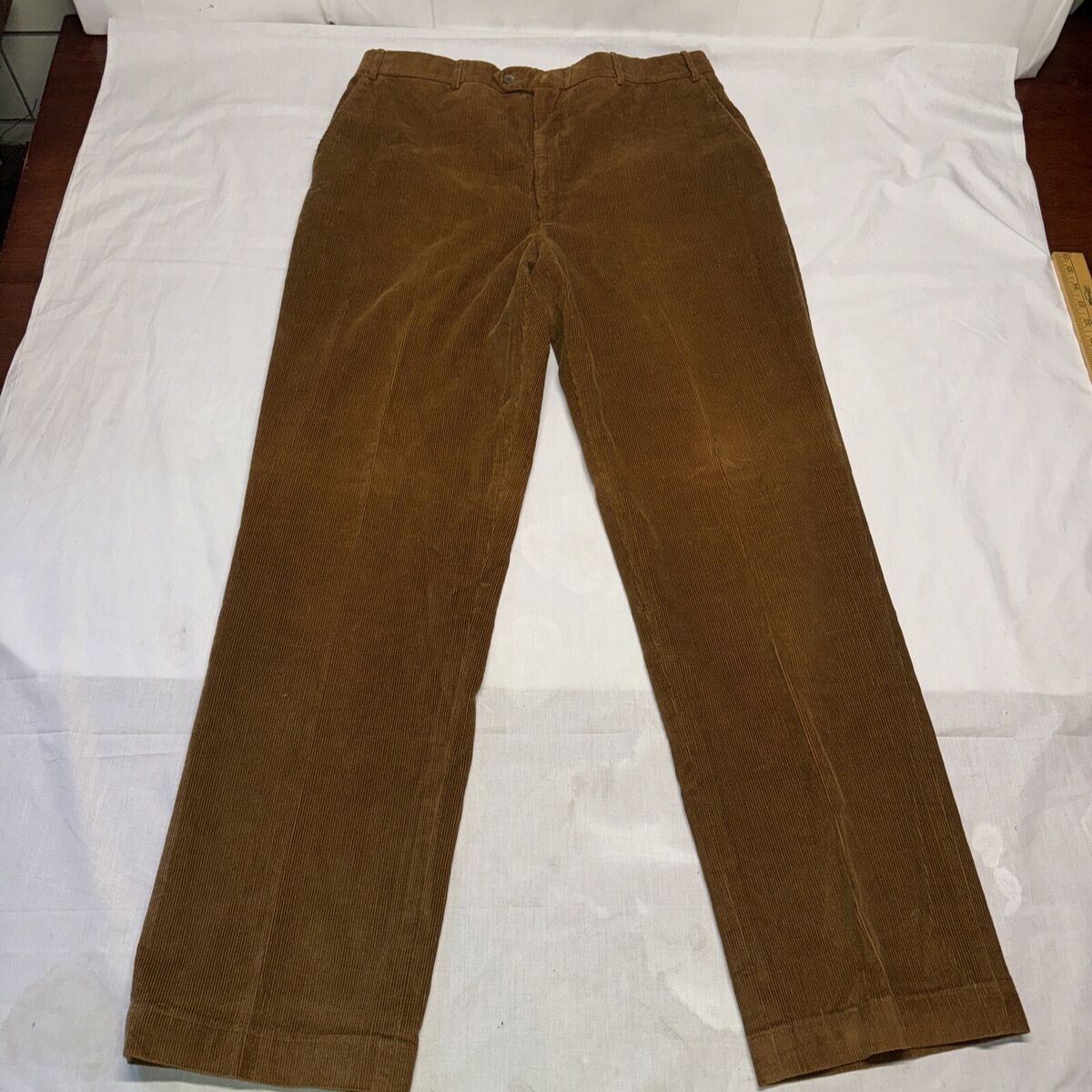 CORNELIANI Corduroy Trousers Brown Size US38 Stretch Tapered CORNELIANI Corduroy Trousers Brown Size US38 Stretch Tapered