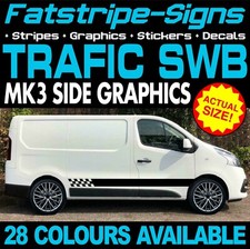to fit RENAULT TRAFIC MK3 SWB L1 GRAPHICS STICKERS DECALS STRIPES CAMPER VAN