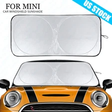 For Mini Copper Auto Sun Visor Windshield Shade Cover UV Block Foldable Screen