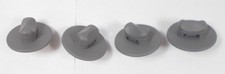 VW Carpet Floor Mat Screw Securing Clips Grey Oval Twist Turn Set Of 4 GENUINE