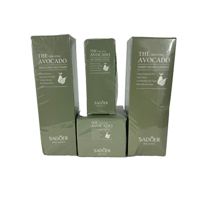 SADOER Avocado Facial Skin Care Set   4 Pc Routine Kit for Women   New
