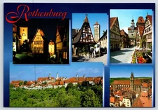 Germany Rothenburg ob der Tauber Vintage Postcard Continental