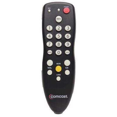 Comcast RC2392101/02B Digital TV Tuner Converter Box Remote DC50X, DC50XU, DTA30