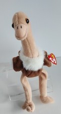 Vintage 1997 TY Beanie Baby Stretch The Ostrich Retired Rare Mint