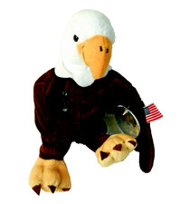 Coca Cola Coke Reegle the Eagle '98 Plush Toy 5 1/2 International Collection USA