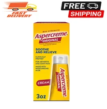 Aspercreme Arthritis Pain Relieving Cream with Aloe 3 oz Odor Free, 1 Pack