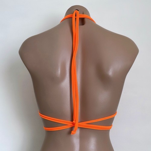 Schminke π₯ Flame fire bikini triangle top sexy bra festival club UV neon dance - Picture 15 of 16