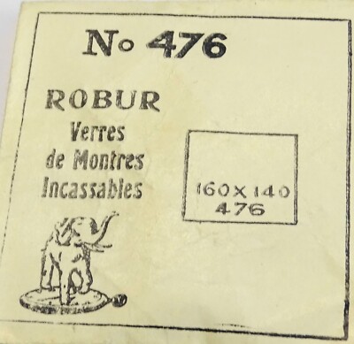 Verre De Montre Rectangle 16 X 26 Mm - Base Plate Bomber - Neuf Sans étiquette
