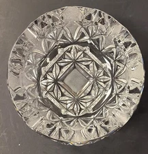 Round Glass Ashtray Heavy